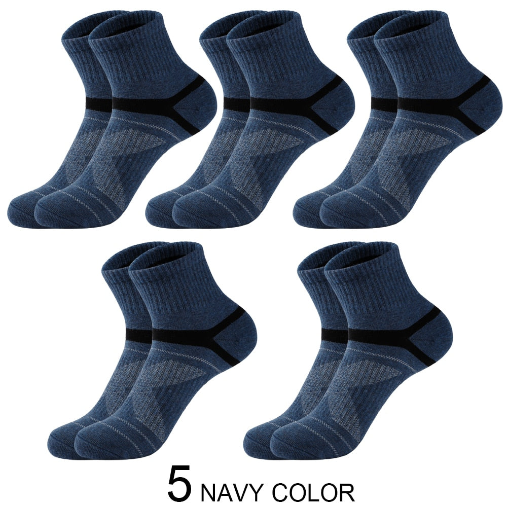 High Quality 3 Pairs / 5 Pairs Lot Men Cotton Sports Socks