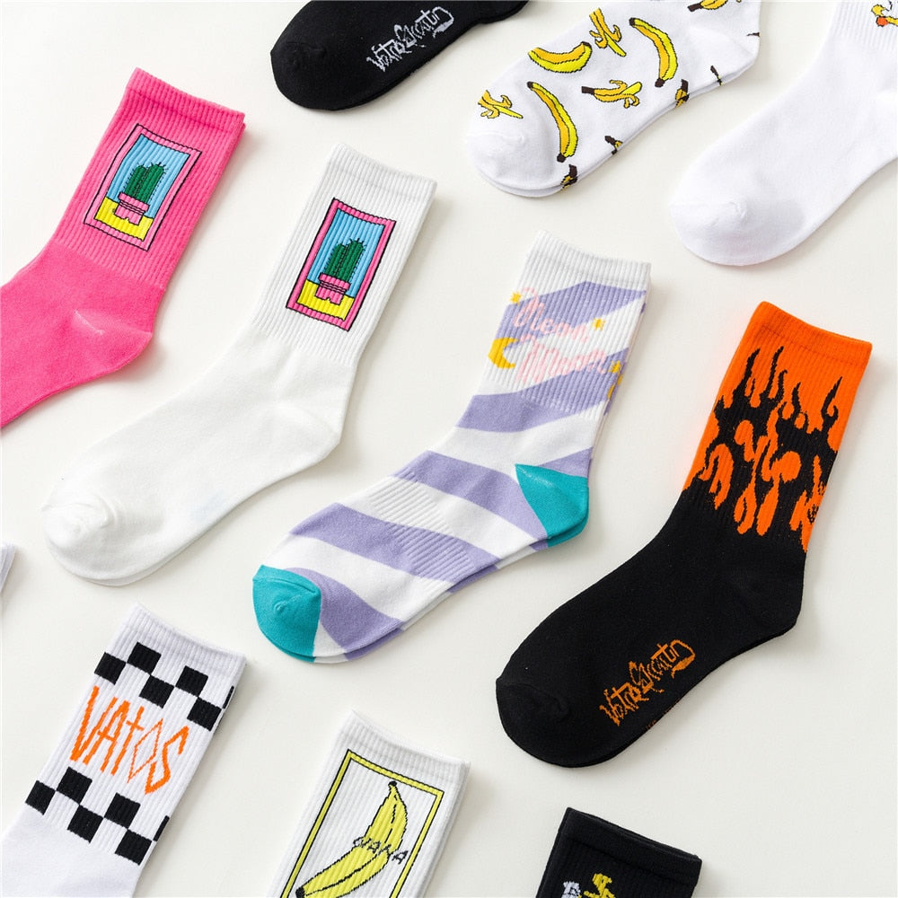 Too Creative Unisex Women Men Casual Socks Daily Funny Words