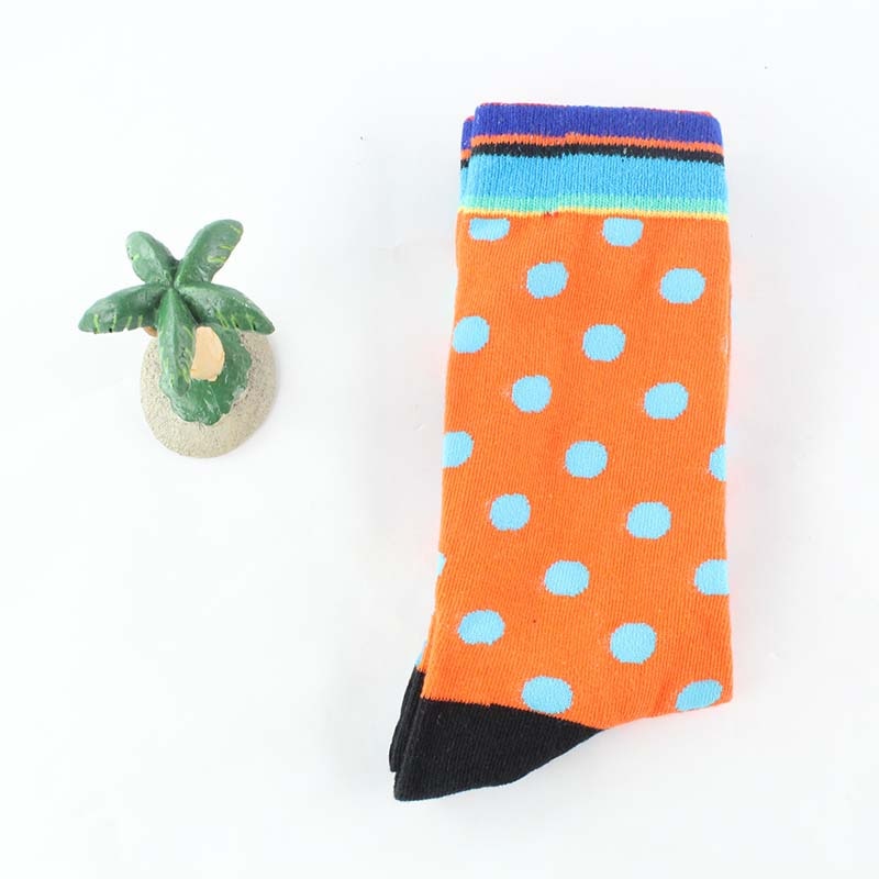 1 Pair Fashion Hip Hop Cartoon Men Socks Cartoon Fruit Personality Breathable