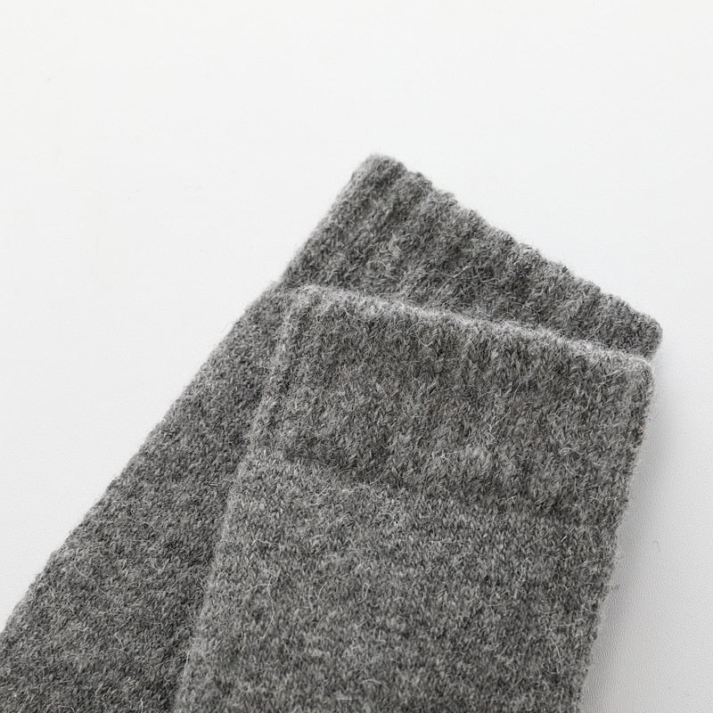 Men's Super Thick Solid Merino Wool Rabbit Socks