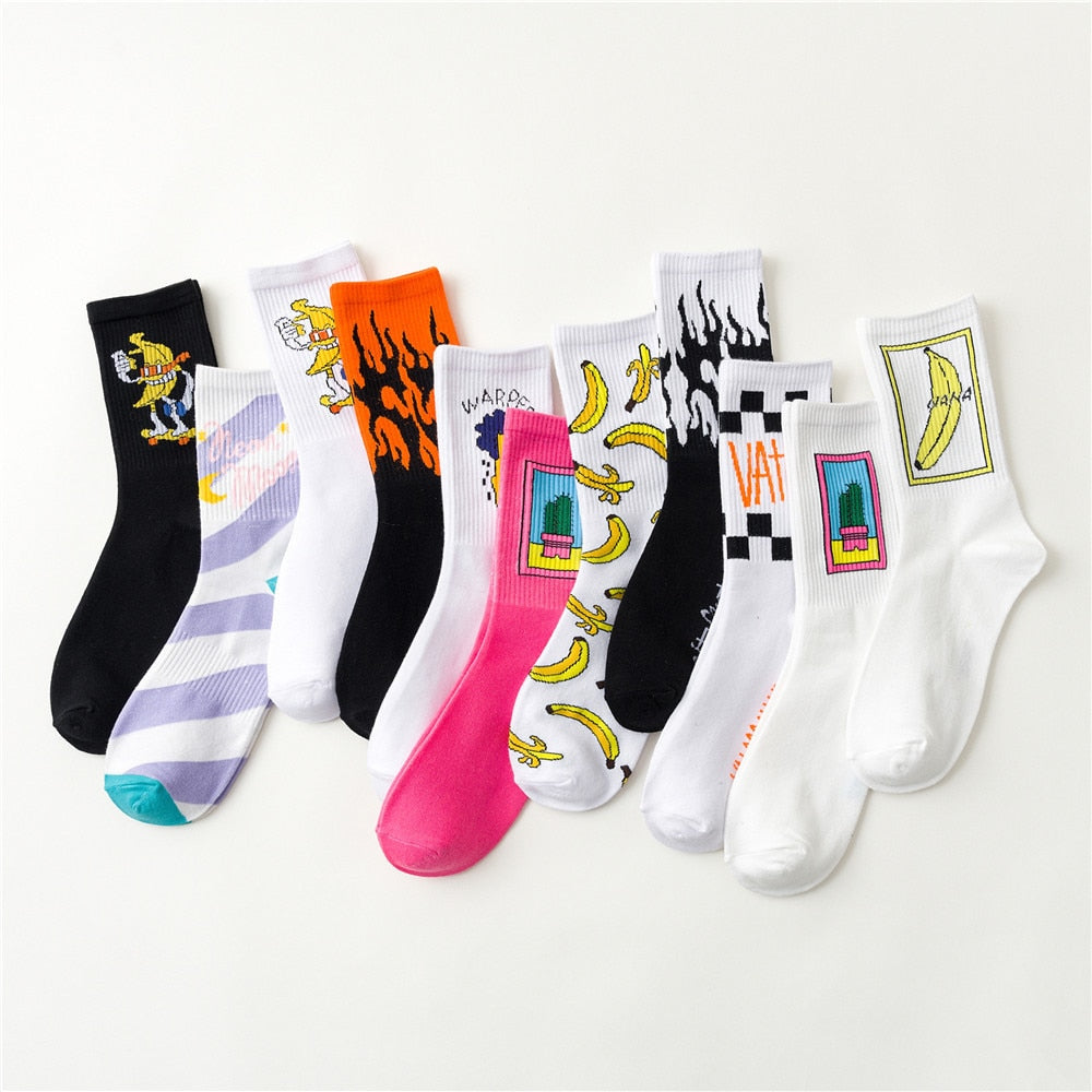 Too Creative Unisex Women Men Casual Socks Daily Funny Words