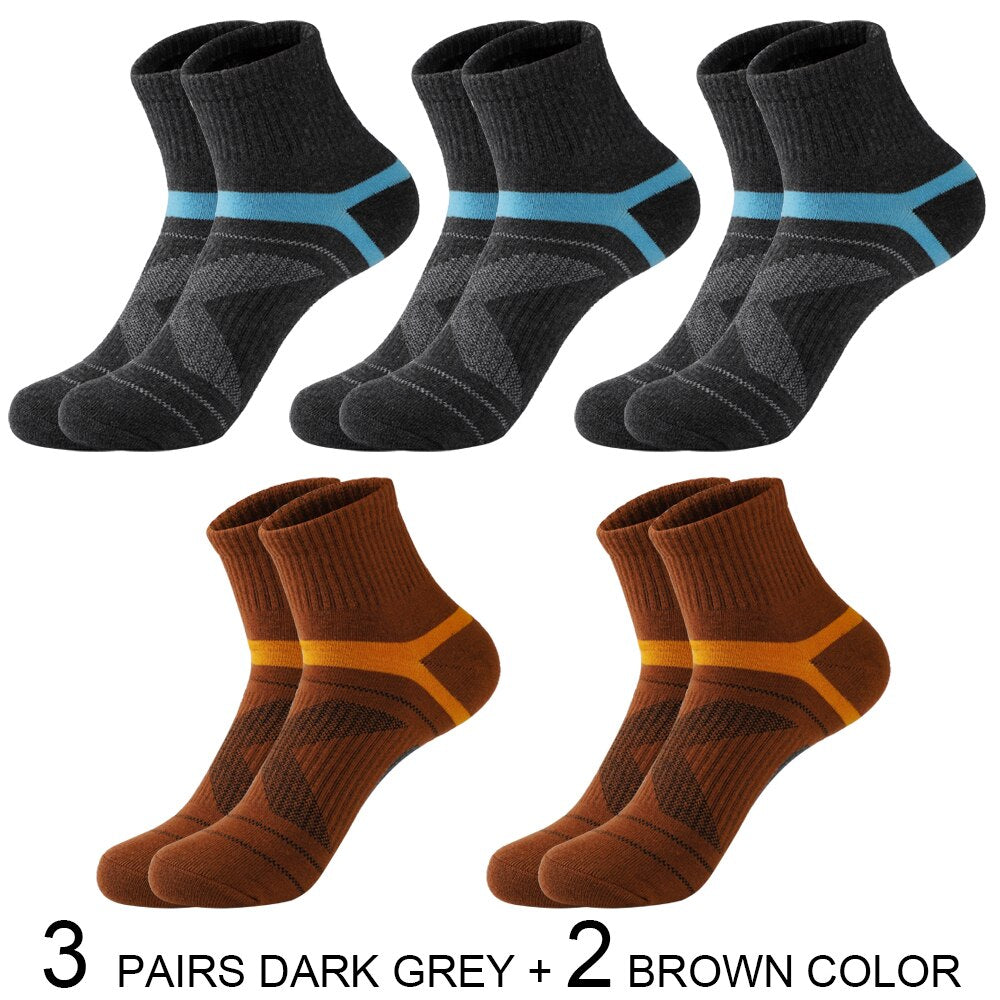 High Quality 3 Pairs / 5 Pairs Lot Men Cotton Sports Socks