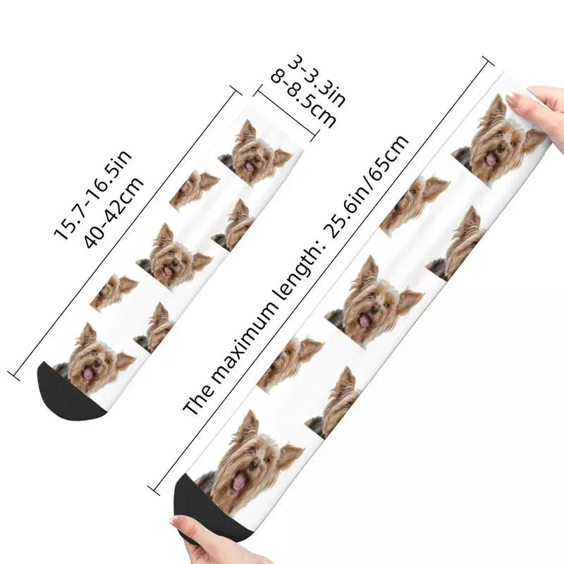 Winter Warm Crazy Design Unisex Dog Print Sock 1 Pair