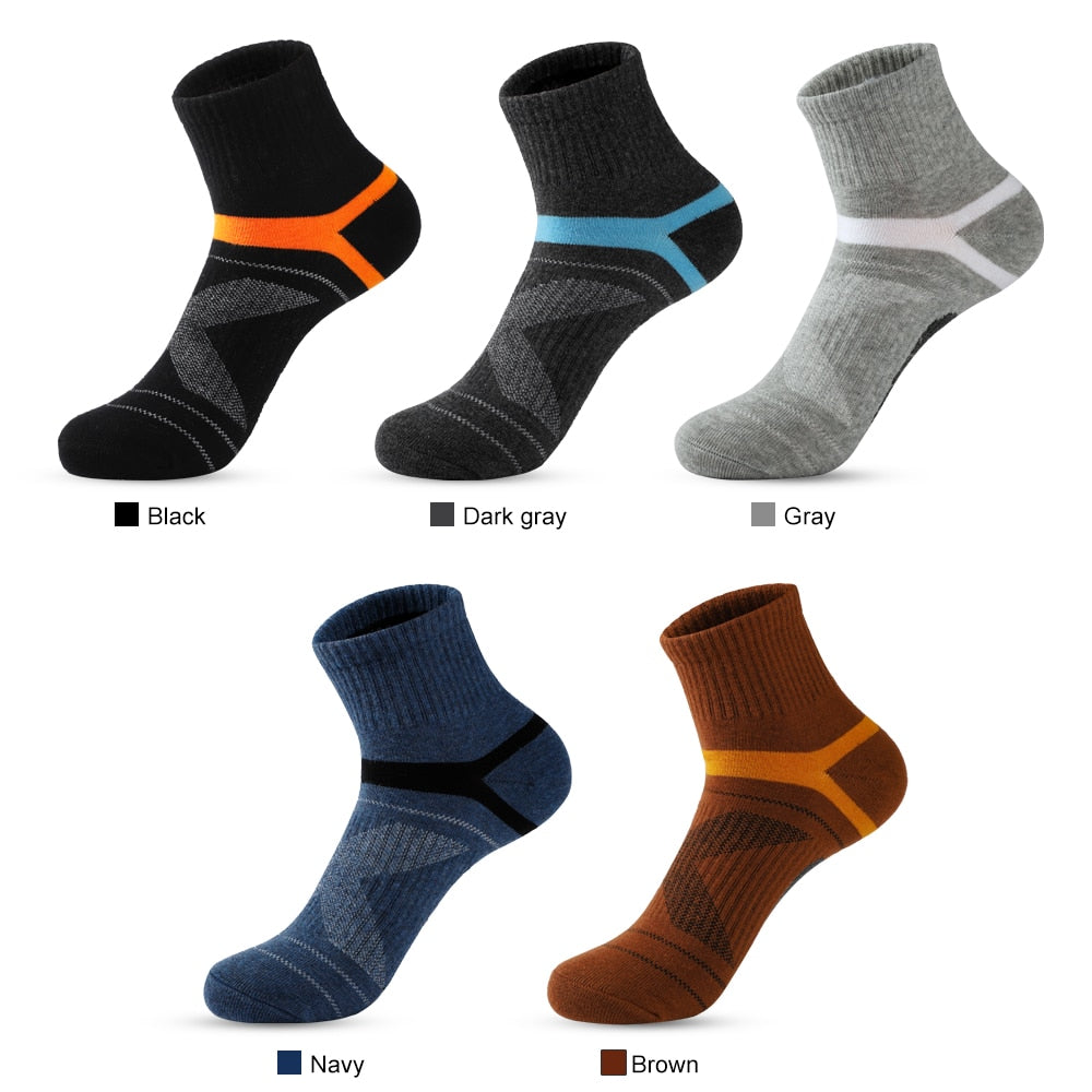 High Quality 3 Pairs / 5 Pairs Lot Men Cotton Sports Socks