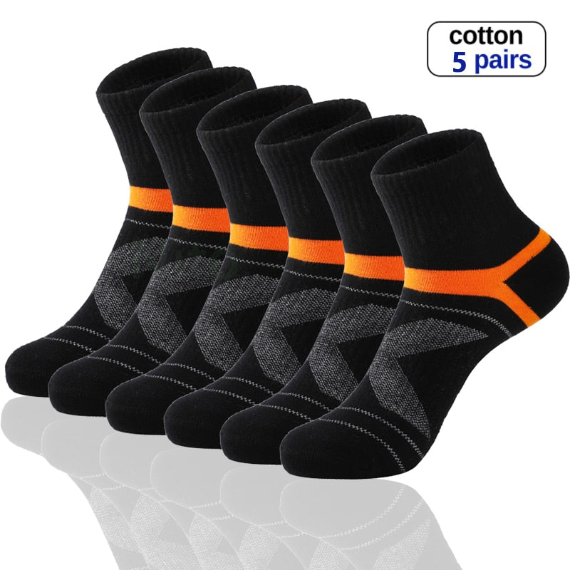 High Quality 3 Pairs / 5 Pairs Lot Men Cotton Sports Socks